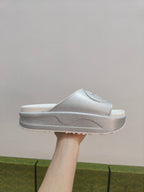 GG Lide Sandal With Interlocking Grey Glitter Rubber 788129