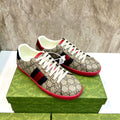 GG Men's ACE Sneaker Brown Red Canvas 525924