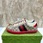 GG Men's ACE Sneaker Brown Red Canvas 525924
