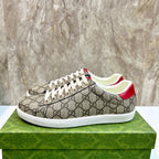 GG Men's Supreme Sneaker Brown Red Canvas 525925