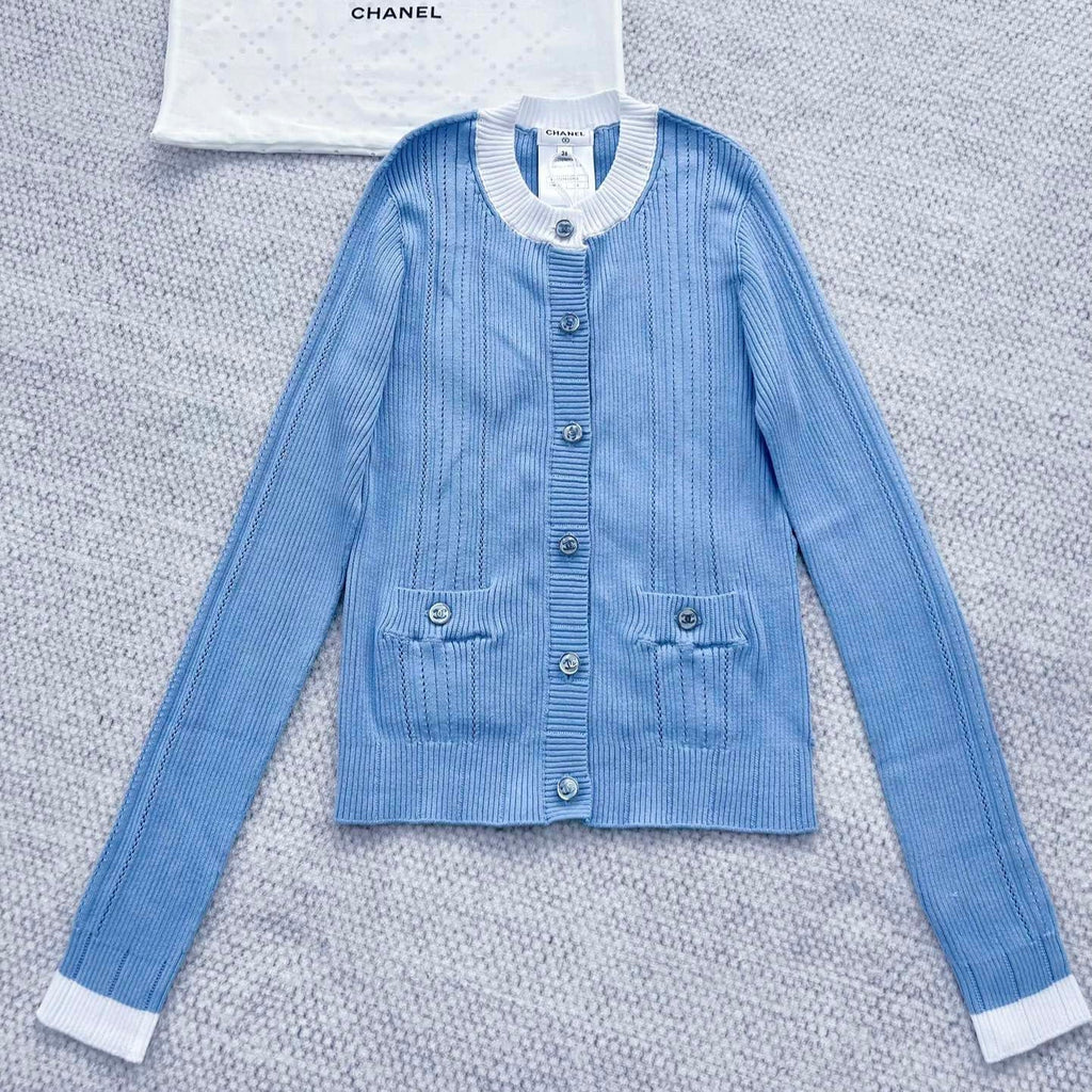 CC Cardigan Blue Cotton
