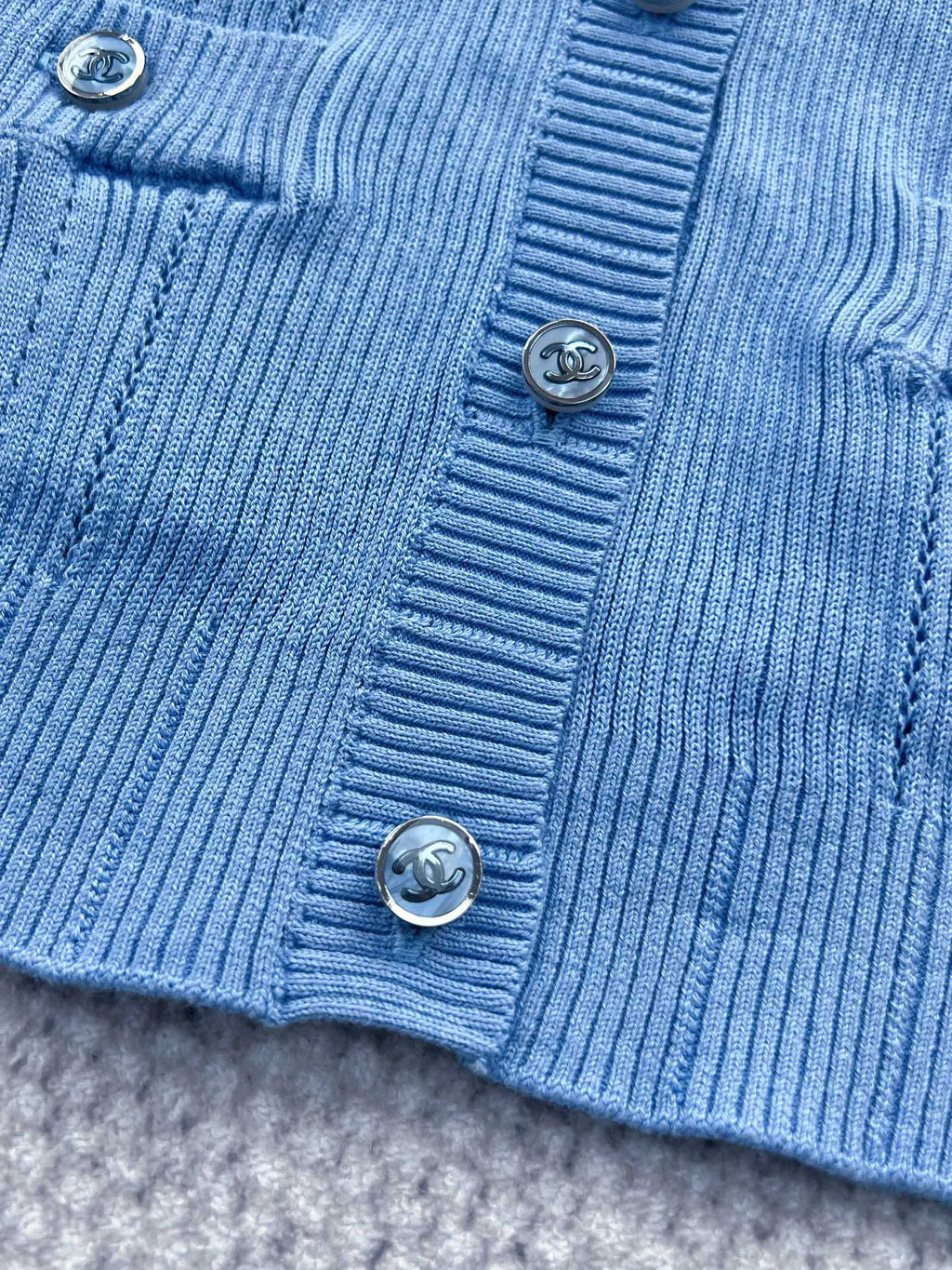 CC Cardigan Blue Cotton