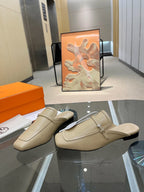 GROUPIE MULE BEIGE LAMBSKIN