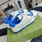 GG Men's MAC80 Sneaker White Blue Cowhide 523622