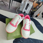 GG Men's MAC80 Sneaker White Pink Cowhide 523615