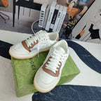 GG Men's MAC80 Sneaker White Brown Cowhide 523621