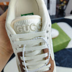 GG Men's MAC80 Sneaker White Brown Cowhide 523621