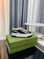 GG SNEAKER FLATFORM BLACK CANVAS