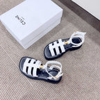LYMPIA GLADIATOR SANDAL IN CALFSKIN WHITE