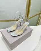 Jimmy Saeda Sandal 85 In Silver Plastic 587736