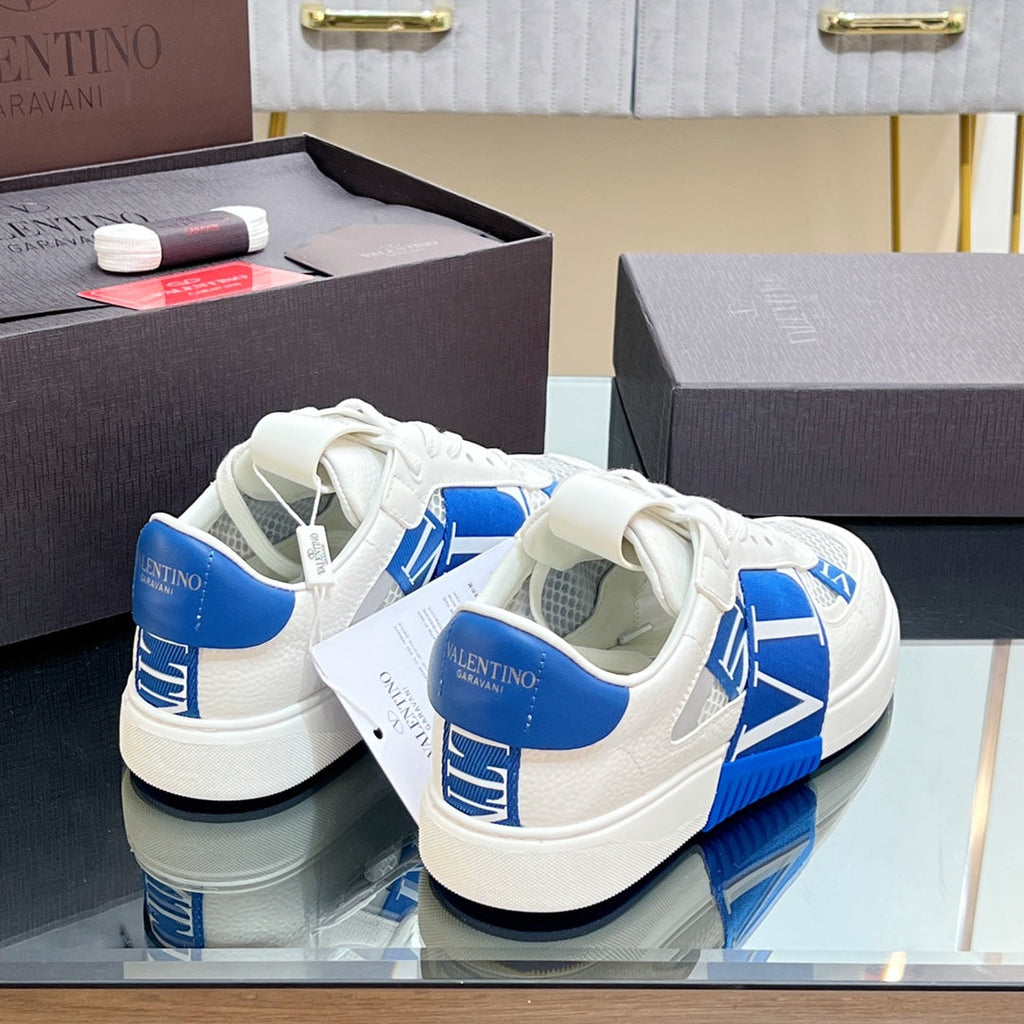 VT 2025 Sneakers White Blue Mesh Calfskin Fabric 546970