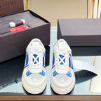 VT 2025 Sneakers White Blue Mesh Calfskin Fabric 546970