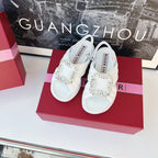 Viv Diamond Sandals White Fabric 560524