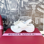 Viv Diamond Sandals White Fabric 560524