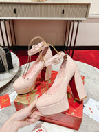 CL Platforms Movida Jane 130 mm Patent Leather Pink