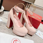 CL Platforms Movida Jane 130 mm Patent Leather Pink
