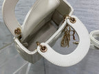micro lady 12 white lambskin ghw