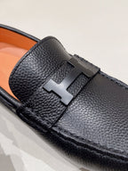 HM Men's Loafer Black Cowhide 557566