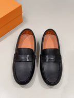 HM Men's Loafer Black Cowhide 557566