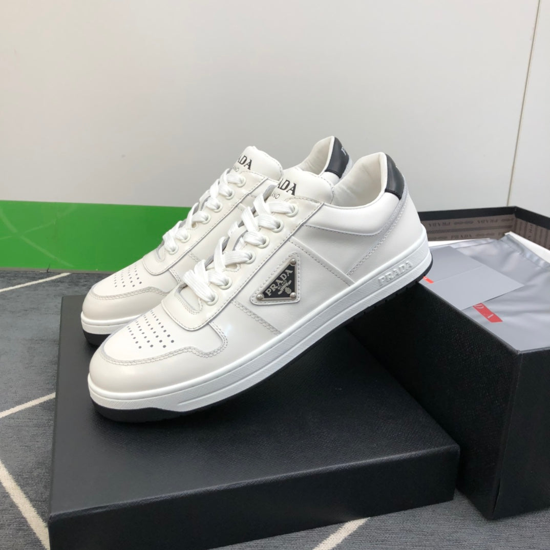 PRA DOWNTOWN LEATHER SNEAKERS WHITE MIX CRYSTAL