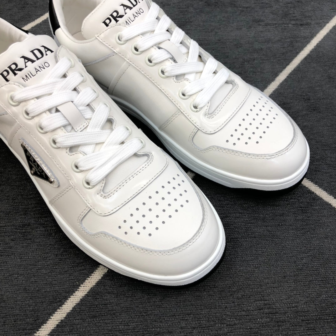 PRA DOWNTOWN LEATHER SNEAKERS WHITE MIX CRYSTAL