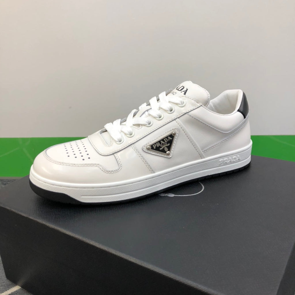 PRA DOWNTOWN LEATHER SNEAKERS WHITE MIX CRYSTAL