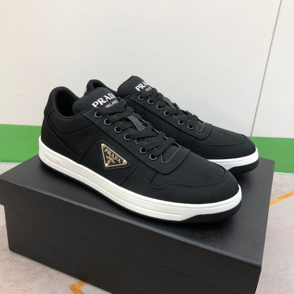 PRA PRAX 01 RE-NYLON SNEAKERS IN BLACK FABRIC