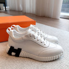 HM Bouncing Sneakers White Embossed Sheepskin 705797