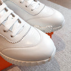 HM Bouncing Sneakers White Embossed Sheepskin 705797