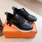 HM Bouncing Sneakers Black Embossed Sheepskin 705800