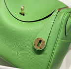HM LINDY 30 BAG KELLY GREEN TAURILLON CLEMENCE LEATHER
