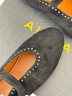 Alaia 25 Ballet Flats Black Suede 293240