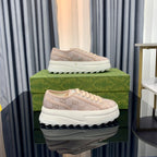 GG SNEAKER FLATFORM PASTEL PINK CANVAS