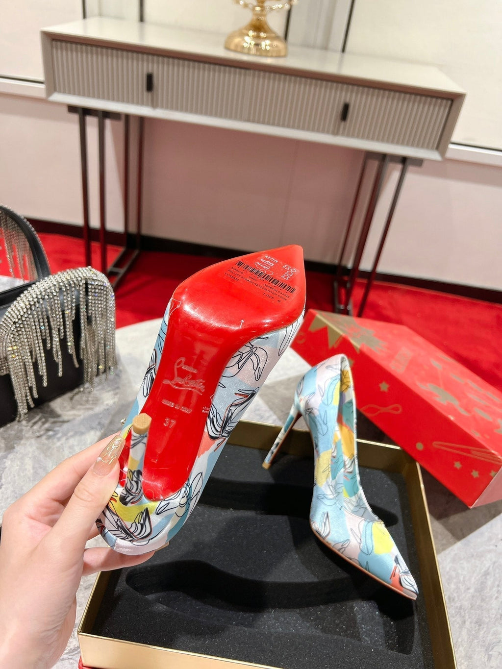 CL So Kate Pumps 120 mm Crepe Satin Multicolor