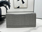 CC Deauville Tweed Bag Dark Green Leather Gold Hardware 18