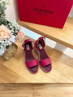 VLogo Rockstud Espadrille Hot Pink 692183