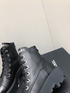 MARTIN SHORT BOOTS BLACK LAMBSKIN