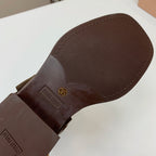 Miu Miu Biker Retro-Style Long Boots  Brown Suede 535201