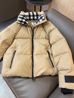 Burberry 25 Short Jacket Beige Down Nylon