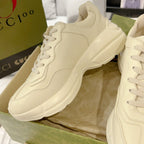 GG Rhyton Trainer Leather White Pink