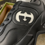 GG Rhyton Trainer Leather Black