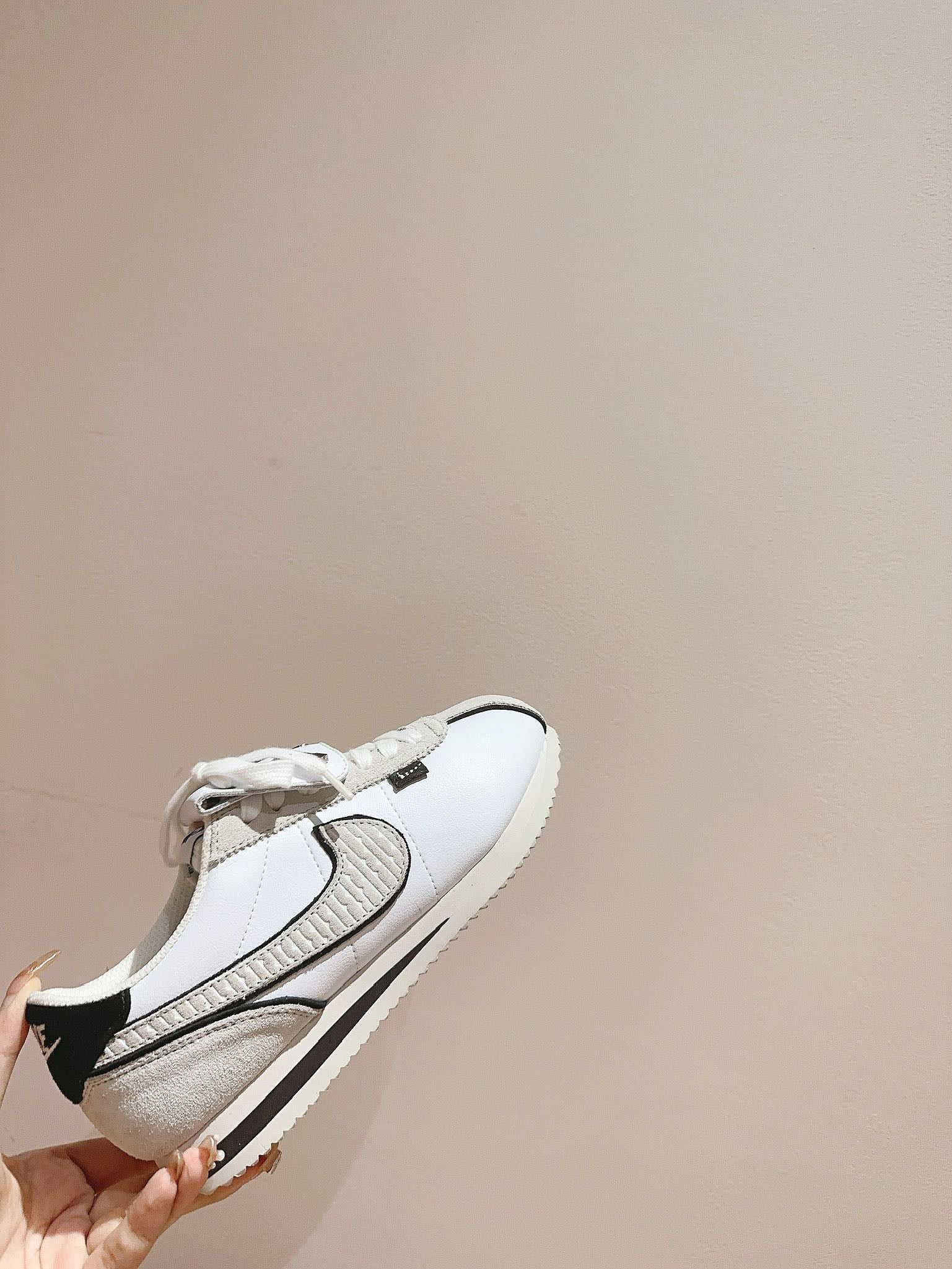 Nike Cortez Sneaker White Light Grey Suede 552043