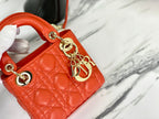 MICRO LADY 12 BAG IN SCARLET RED LAMBSKIN