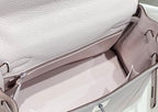 HM KELLY 28CM LIGHT PINK TOGO SILVER HARDWARE