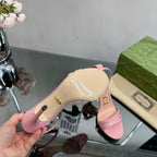 GG 105 HIGH HEEL SANDAL LIGHT PINK LAMBSKIN