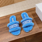 CD Dway Slide Sky Blue Fleece Lining And Canvas Fabric