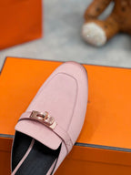 OZ Mule Pink Silk Thick Cloth/Sheepskin
