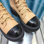 CC Ankle Boots Beige Lambskin
