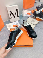 HM Bouncing Sneaker In Black Lambskin 106423