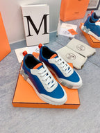 HM Bouncing Sneaker In Blue Silk Lambskin 106447